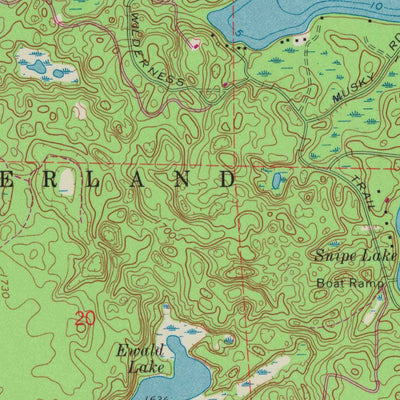 United States Geological Survey Saint Germain, WI (1970, 24000-Scale) digital map