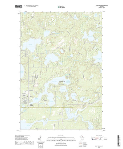 United States Geological Survey Saint Germain, WI (2022, 24000-Scale) digital map