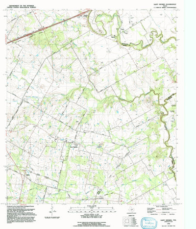 United States Geological Survey Saint Hedwig, TX (1992, 24000-Scale) digital map