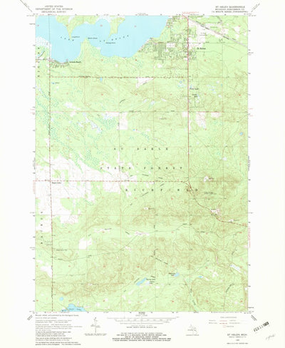 United States Geological Survey Saint Helen, MI (1965, 24000-Scale) digital map