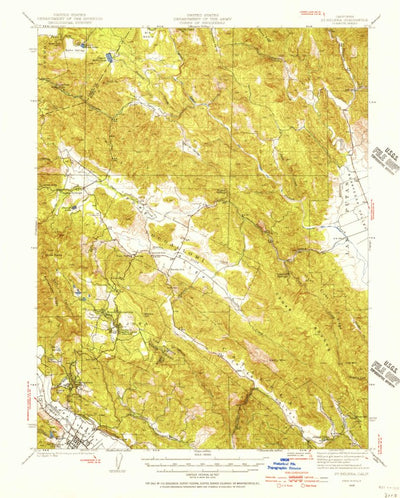 United States Geological Survey Saint Helena, CA (1942, 62500-Scale) digital map