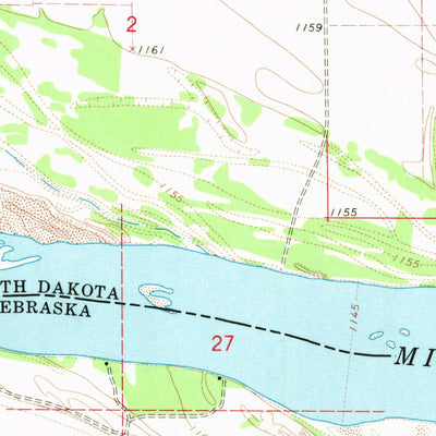 United States Geological Survey Saint Helena, NE-SD (1968, 24000-Scale) digital map