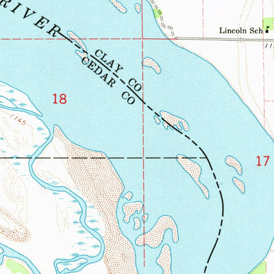 United States Geological Survey Saint Helena, NE-SD (1968, 24000-Scale) digital map