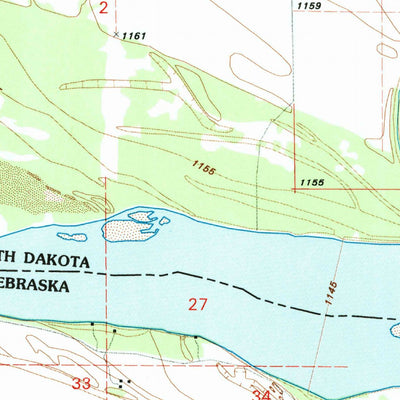 United States Geological Survey Saint Helena, NE-SD (1994, 24000-Scale) digital map