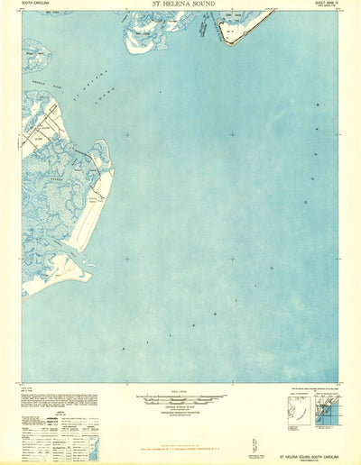 United States Geological Survey Saint Helena Sound, SC (1948, 62500-Scale) digital map