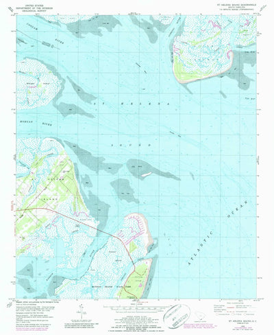 United States Geological Survey Saint Helena Sound, SC (1956, 24000-Scale) digital map