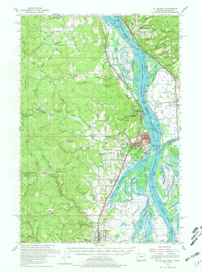 United States Geological Survey Saint Helens, OR-WA (1954, 62500-Scale) digital map