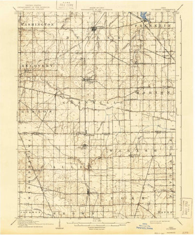 United States Geological Survey Saint Henry, OH (1908, 62500-Scale) digital map