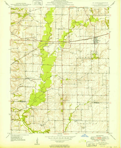 United States Geological Survey Saint Jacob, IL (1949, 24000-Scale) digital map