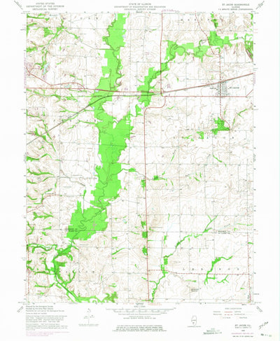 United States Geological Survey Saint Jacob, IL (1954, 24000-Scale) digital map