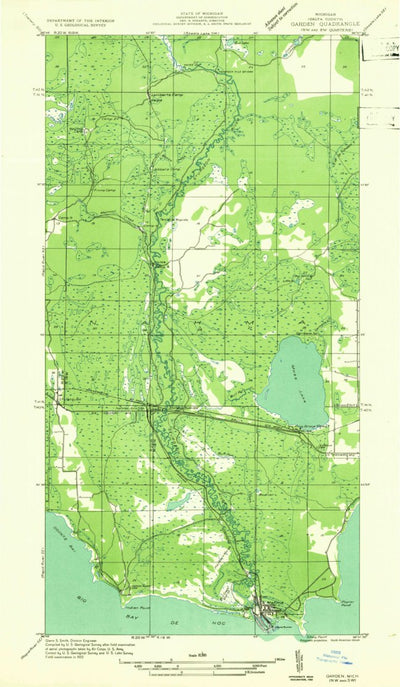 United States Geological Survey Saint Jacques, MI (1932, 31680-Scale) digital map