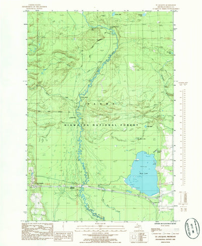 United States Geological Survey Saint Jacques, MI (1985, 24000-Scale) digital map