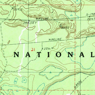 United States Geological Survey Saint Jacques, MI (1985, 24000-Scale) digital map