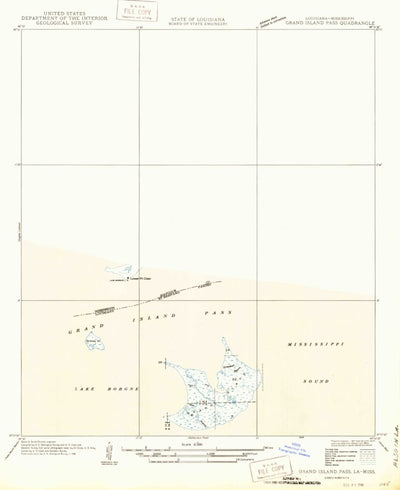 United States Geological Survey Saint Joe Pass, MS-LA (1935, 31680-Scale) digital map