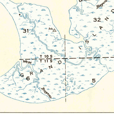 United States Geological Survey Saint Joe Pass, MS-LA (1935, 31680-Scale) digital map