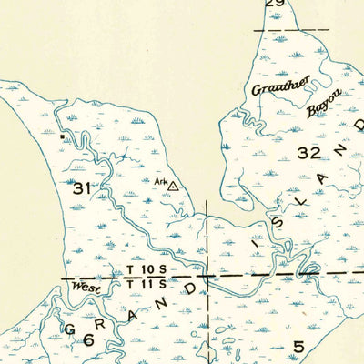 United States Geological Survey Saint Joe Pass, MS-LA (1949, 31680-Scale) digital map
