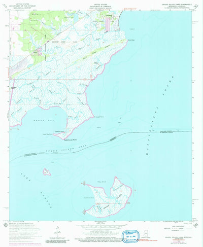 United States Geological Survey Saint Joe Pass, MS-LA (1956, 24000-Scale) digital map