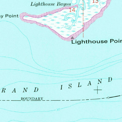 United States Geological Survey Saint Joe Pass, MS-LA (1956, 24000-Scale) digital map