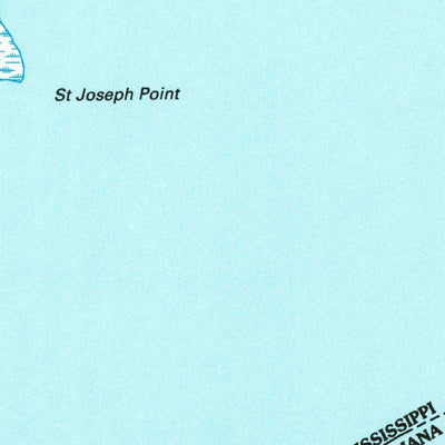 United States Geological Survey Saint Joe Pass, MS-LA (1994, 24000-Scale) digital map