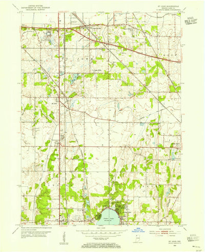 United States Geological Survey Saint John, IN (1953, 24000-Scale) digital map