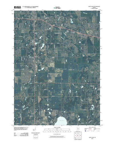 United States Geological Survey Saint John, IN (2010, 24000-Scale) digital map