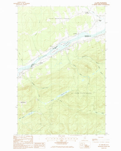 United States Geological Survey Saint John, ME (1985, 24000-Scale) digital map