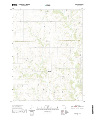 United States Geological Survey Saint John, MO (2021, 24000-Scale) digital map