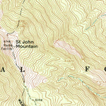 United States Geological Survey Saint John Mountain, CA (1968, 24000-Scale) digital map