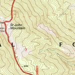 United States Geological Survey Saint John Mountain, CA (1996, 24000-Scale) digital map