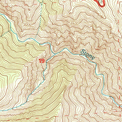 United States Geological Survey Saint John Mountain, CA (1996, 24000-Scale) digital map