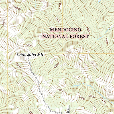 United States Geological Survey Saint John Mountain, CA (2022, 24000-Scale) digital map