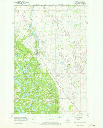 United States Geological Survey Saint John, ND (1969, 24000-Scale) digital map