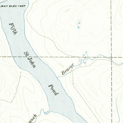 United States Geological Survey Saint John Pond, ME (1954, 62500-Scale) digital map