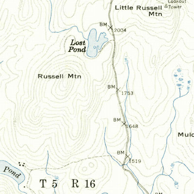 United States Geological Survey Saint John Pond, ME (1954, 62500-Scale) digital map