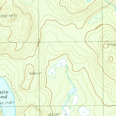 United States Geological Survey Saint John Ponds, ME (1989, 24000-Scale) digital map