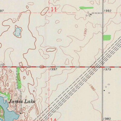 United States Geological Survey Saint John SW, KS (1972, 24000-Scale) digital map
