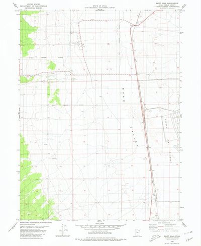 United States Geological Survey Saint John, UT (1980, 24000-Scale) digital map