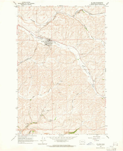 United States Geological Survey Saint John, WA (1964, 24000-Scale) digital map