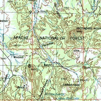 United States Geological Survey Saint Johns, AZ-NM (1954, 250000-Scale) digital map