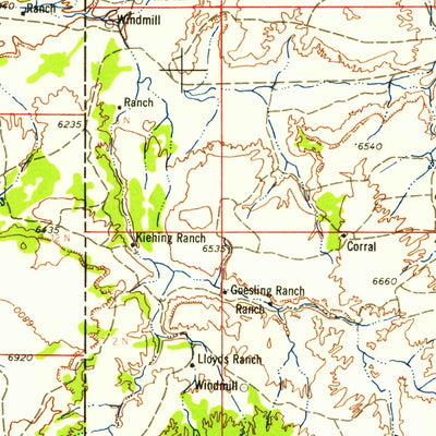 United States Geological Survey Saint Johns, AZ-NM (1958, 250000-Scale) digital map