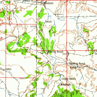 United States Geological Survey Saint Johns, AZ-NM (1962, 250000-Scale) digital map