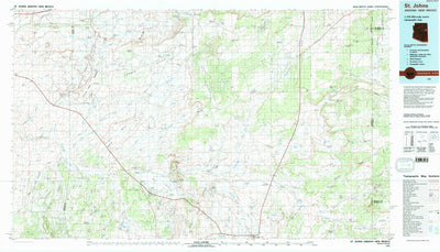 United States Geological Survey Saint Johns, AZ-NM (1981, 100000-Scale) digital map