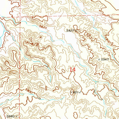 United States Geological Survey Saint Johns South, AZ (1971, 24000-Scale) digital map