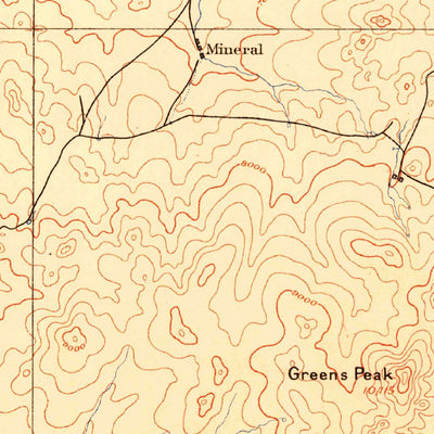 United States Geological Survey Saint Johns W, AZ-NM (1886, 250000-Scale) digital map