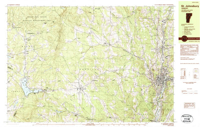 United States Geological Survey Saint Johnsbury, VT (1983, 25000-Scale) digital map