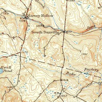 United States Geological Survey Saint Johnsbury, VT-NH (1943, 62500-Scale) digital map
