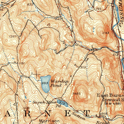 United States Geological Survey Saint Johnsbury, VT-NH (1943, 62500-Scale) digital map
