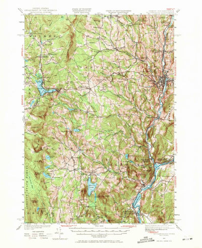 United States Geological Survey Saint Johnsbury, VT-NH (1949, 62500-Scale) digital map