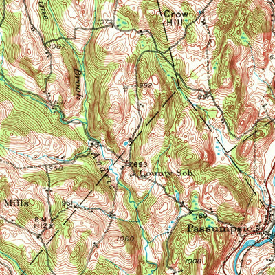 United States Geological Survey Saint Johnsbury, VT-NH (1949, 62500-Scale) digital map