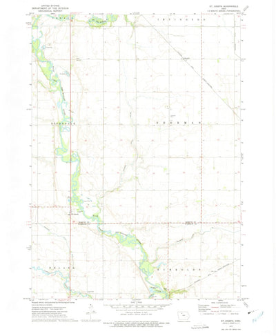 United States Geological Survey Saint Joseph, IA (1972, 24000-Scale) digital map